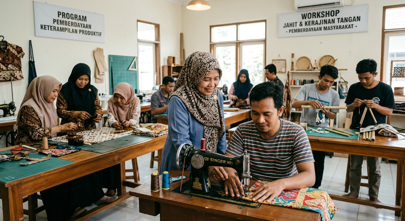 LIVESGP SIPIROK Berdaya - Program pemberdayaan masyarakat dan peningkatan keterampilan produktif.